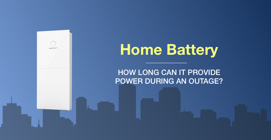 Duration of Solar Battery Power Supply for a House During an Outage